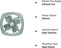 Havells Ventil Air DB 300mm Exhaust Fan| Watt: 70 | RPM: 1400| Air Delivery: 1770 CMM | Suitable for Kitchen, Bathroom, and Office|2 Years Manufacturer Warranty(Pista Green)