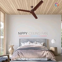 Polycab Nippy 1200mm Star Rated, High Speed & High Air Delivery Ceiling Fan For Home | 100% Copper | Rust-Proof Blades, 52 Watt | 2 years warranty (Luster Brown)

