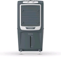 Burly Pride 60 Ltr Desert Portable Cooler With Anti Bacterial High Density Honeycomb, Auto Refill With Auto Swing And 3 Speed Control And Low Power Consumption, Castor Wheel- Grey (60 L)

