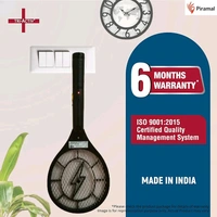 Tri-Activ Anti Mosquito Bat | 6 Months Warranty | Rechargable Upto 500 Times | Mosquito Killer Racket | Insect Killer & Fly Swatter | Long Lasting Battery |ISO Certified | Pack of 1