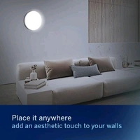 Halonix Prime 12W Round Wall De-Light Slim Surface Polycarbonate downlighter,CCT-6500K Cool Day Light Wall lamp |Easy Push fit Installation,Ceiling &Wall downlighter,Slim Decorative Wall Light