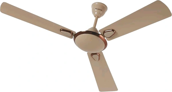 SURYA
SURYA ROSHNI Shakti 1200mm Ceiling Fan – High-Speed 390 RPM, Double Ball Bearing, Low Noise, High Air Delivery, 2-Year On-Site Warranty – Ivory
