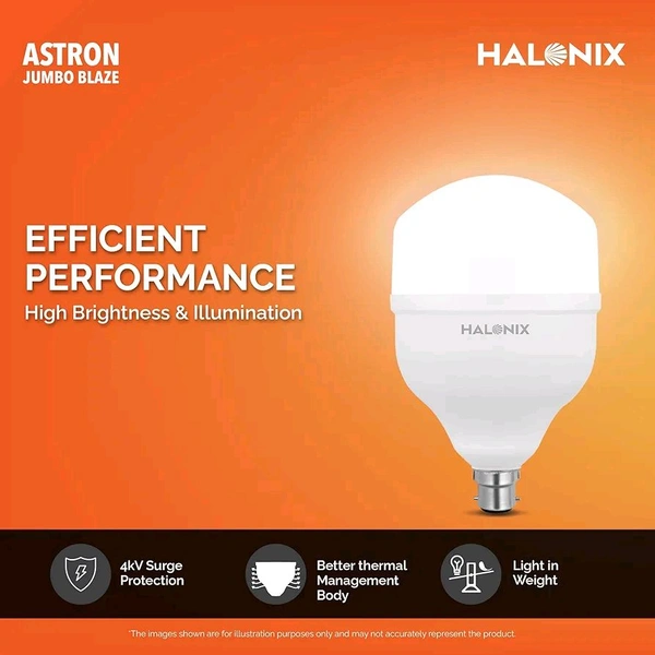 Halonix 60W LED Light Bulb | Cool Day Light (6500K) |Pack of 2 |Energy Efficient| 4kv Surge Protection |Base- B22

