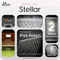Murphy Stellar 100W LED Flood Light With 2-Year Warranty | Cool White | High Brightness Outdoor LED For Security, Landscape, Warehouse, Backyard| IP66 Waterproof | BIS Approved Pack of 1,G5