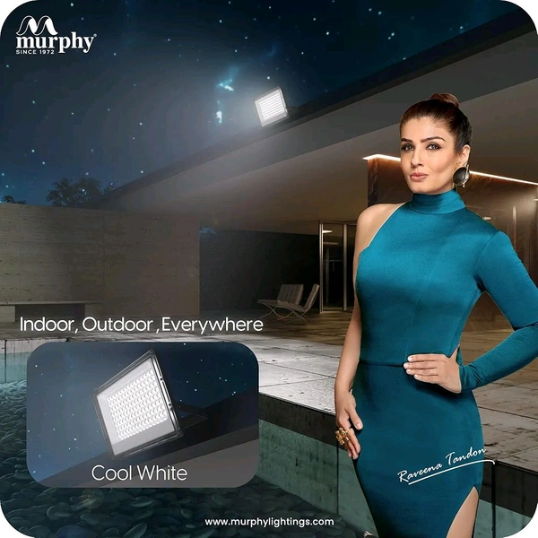 Murphy Stellar 100W LED Flood Light With 2-Year Warranty | Cool White | High Brightness Outdoor LED For Security, Landscape, Warehouse, Backyard| IP66 Waterproof | BIS Approved Pack of 1,G5