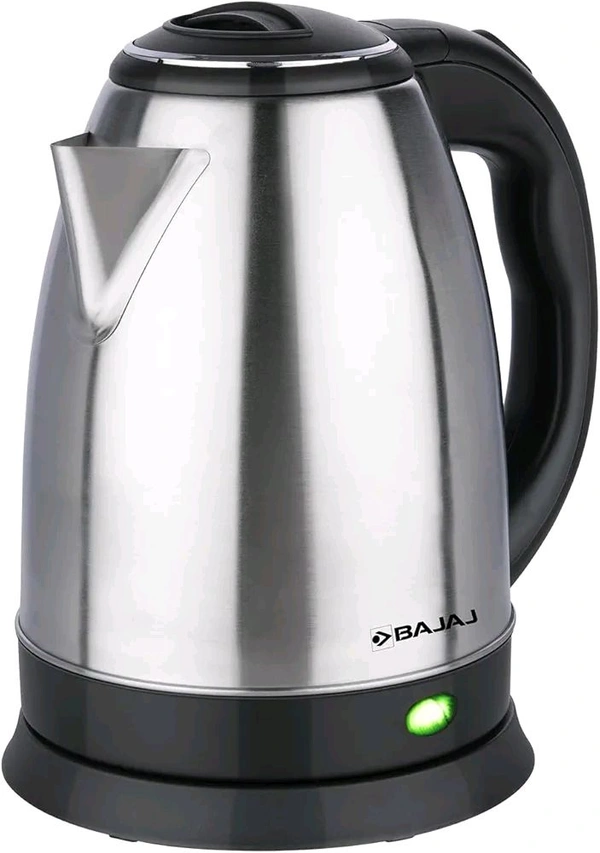 Bajaj KTX 1.8 Litre DLX Electric Kettle | 1350 Watts Kettle with Stainless Steel Body | Cordless Operation | Auto Shut-off Mechanism | 2-Yr Warranty 【Black】