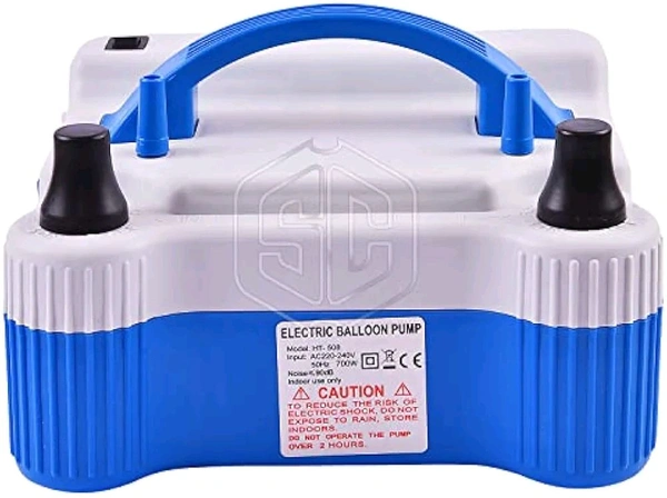 Smartcraft Electric Balloon Pump New Two Nozzles High Power Electric Balloon Inflator Air Pump for Party's, Multi Color
