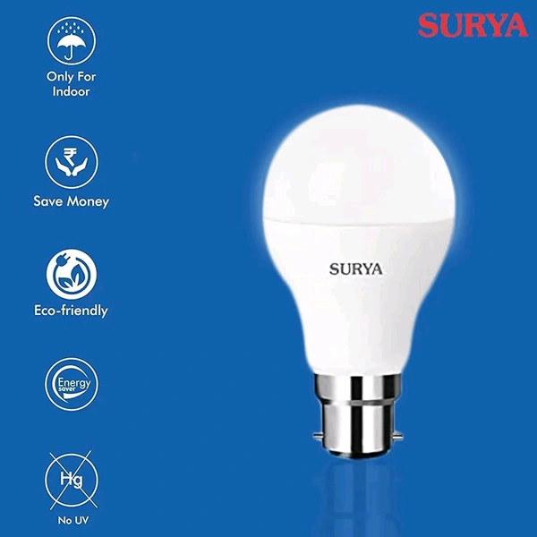 Surya 10W B22 LED Cool Day Light Lamp, Pack of 4, (Surya-NeoMax-10w-pk4