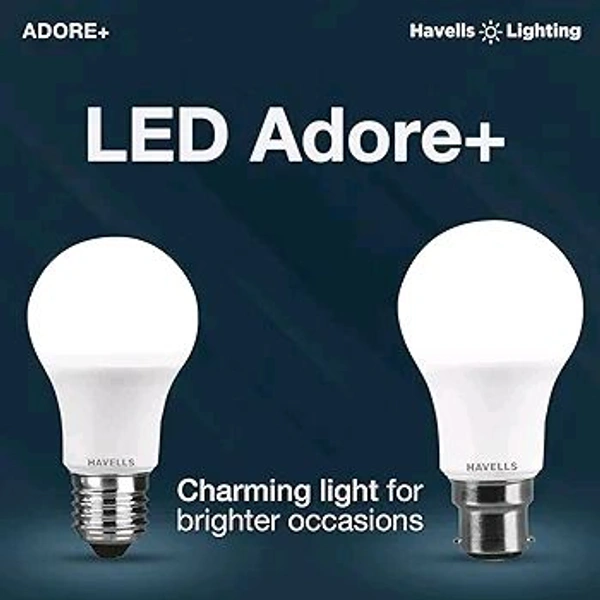 Havells 9w LED Bulb for Home & Office |B22 LED Bulb Base |Cool Day White Light (6500K) |4Kv Surge Protection |High Voltage Protection |Eco Friendly Energy Efficient | Pack of 1
600+ bought in past month