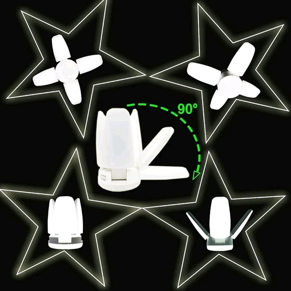 Gesto 28W Deformable Fan Shape High Bright Led Bulb-Upto 85% Energy Saving-B22 CFL Led Bulb for home,office,shop,hospital,factory-(Cool White-6500K) Pack of 1