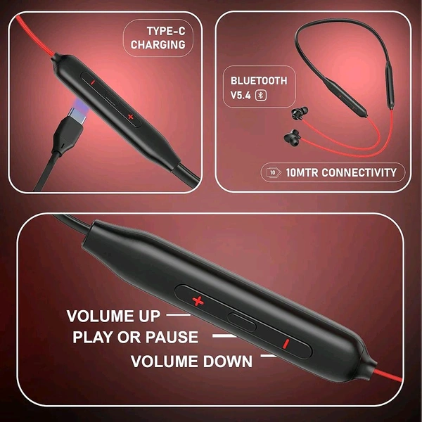 Kratos N4 Bluetooth Neckband with 25H Playtime, Deep Bass, Stereo Sound, HD Calls, Magnetic Earbuds, Type-C Fast Charging, Rich Audio, Hollow Switch for Comfort & Style
Limited time deal
