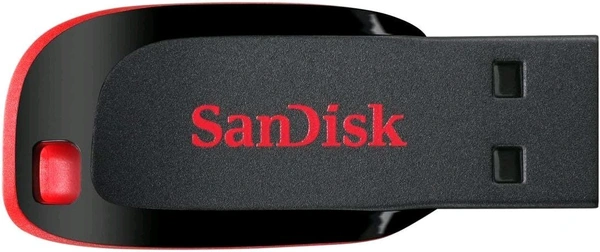 SanDisk Cruzer Blade 128GB, USB 2.0, Flash Drive, Pendrive, Red, 5Y Warranty (SDCZ50-128G-I35)