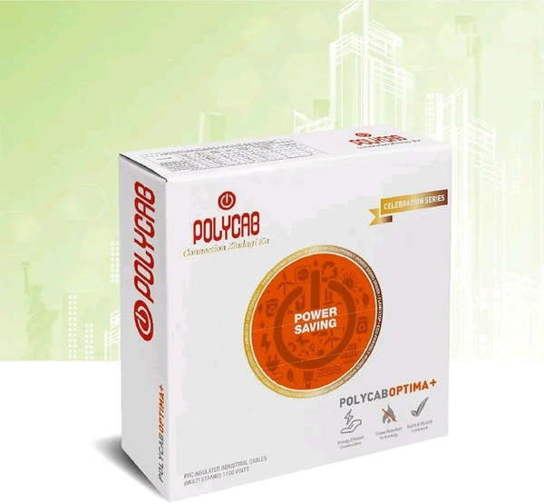 Polycab OPTIMA+ 1sqmm 90M coil | Flame Retardant | Lead free | 99.97% high purity copper | Rodent protection | PVC insulated housewire [Red]

