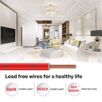 Polycab OPTIMA+ 1sqmm 90M coil | Flame Retardant | Lead free | 99.97% high purity copper | Rodent protection | PVC insulated housewire [Red]


