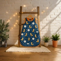 Adhigams Cosmic Night Baby Swaddles for Newborns | Carry Nest & Wearable Blanket | Cotton Baby Bedding for New Born & Infant | Unisex Baby Sleeping Bag | For 0 to 12 Months (Pack of 1) (DARK BLUE) - 0-12 M