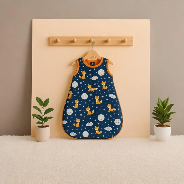 Adhigams Cosmic Night Baby Swaddles for Newborns | Carry Nest & Wearable Blanket | Cotton Baby Bedding for New Born & Infant | Unisex Baby Sleeping Bag | For 0 to 12 Months (Pack of 1) (DARK BLUE) - 0-12 M