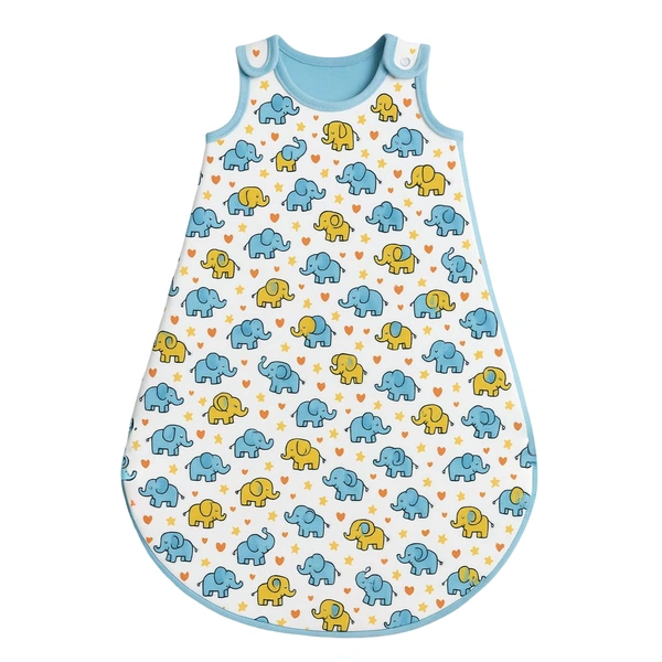 Adhigams Baby Elephant Baby Swaddles for Newborns | Carry Nest & Wearable Blanket | Cotton Baby Bedding for New Born & Infant | Unisex Baby Sleeping Bag | For 0 to 12 Months (Pack of 1) (White)