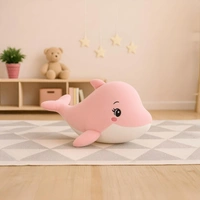 Adhigams Baby Dolphin Soft Toys/Stuffed Toys/Plush Toy | Unisex Toys for Baby boy and Girl (30 cm)