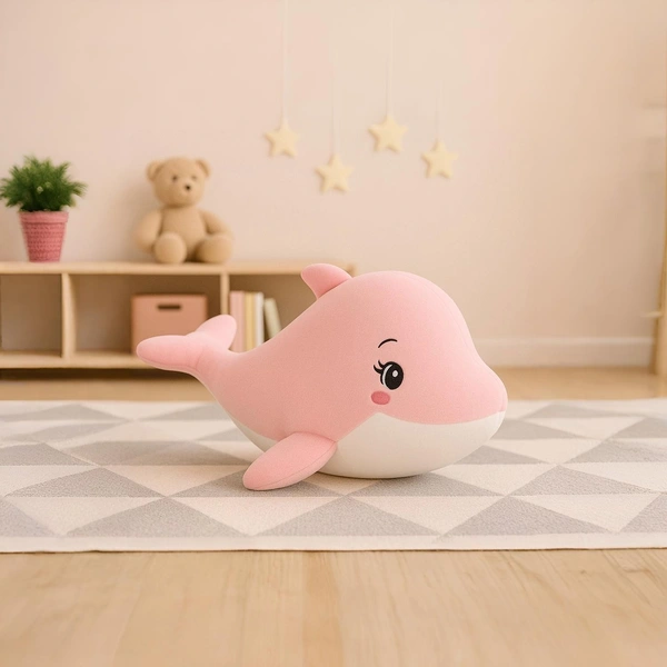 Adhigams Baby Dolphin Soft Toys/Stuffed Toys/Plush Toy | Unisex Toys for Baby boy and Girl (30 cm)