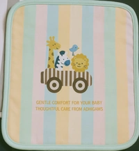 adhigams New Born Baby Jungle On Wheels Napkin | Cotton Baby Napkin for Baby boy and Girl (Pack of 2)