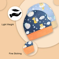 Adhigams New Born Cosmic Night Stylish Cotton Caps/Topi/Hats | Cotton Baby Cap for Baby boy and Girl (Pack of 2) (0 to 6, 6 to 12 Months) - 6-12 M, MULTICOLOR