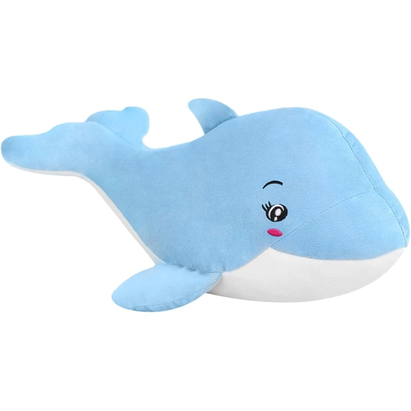 Adhigams Baby Dolphin Soft Toys/Stuffed Toys/Plush Toy | Unisex Toys for Baby boy and Girl (30 cm)