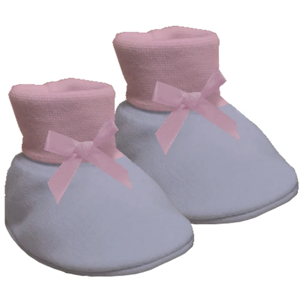 Adhigams Bubbly Bear New Born Baby Stylish Cotton Booties for Baby boy and Girl | For 0 to 12 Months (Pack of 2) - 0-6 M