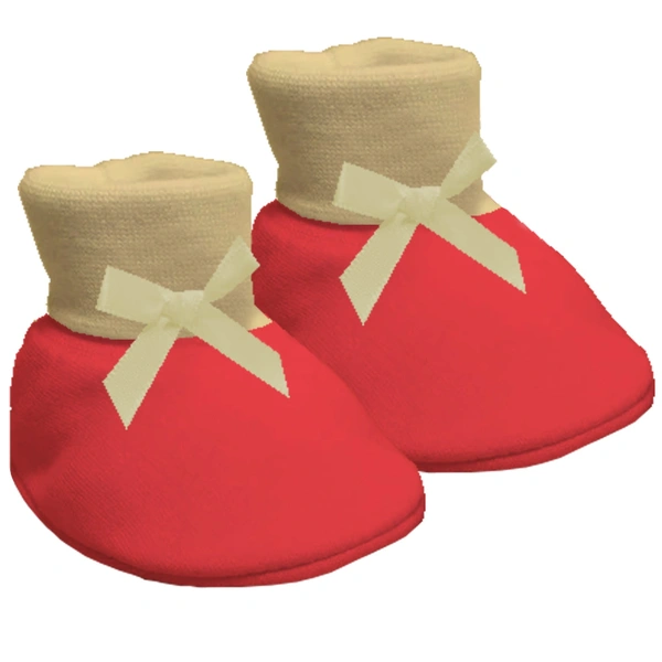 Adhigams Bubbly Bear New Born Baby Stylish Cotton Booties for Baby boy and Girl | For 0 to 12 Months (Pack of 2) - 0-6 M