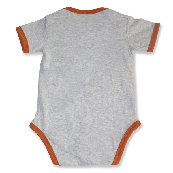 Adhigams Bubbly Bear New Born Baby Unisex Rompers/Jumpsuit/Sleepsuit/Night Suits for Baby Boys & Girls, Infants, 100% Pure Cotton Suit (0-3/3-6/6-9/9-12/12-18 Months) (Pack of 1) (Grey)