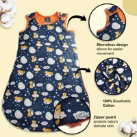 Adhigams Cosmic Night Baby Swaddles for Newborns | Carry Nest & Wearable Blanket | Cotton Baby Bedding for New Born & Infant | Unisex Baby Sleeping Bag | For 0 to 12 Months (Pack of 1) (DARK BLUE) - 0-12 M