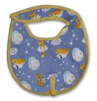Adhigams Cosmic Night Cotton Baby Neck Cloth Feeding Drool Bibs with Adjustable Snap Button Closure, Super Absorbent & Reusable, Soft, Comfortable & Lightweight Bandana, Bibs - 0-12 M