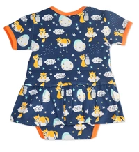 Adhigams Cosmic Night  New Born Baby Unisex Rompers/Jumpsuit/Sleepsuit/Night Suits for Baby Boys & Girls, Infants, 100% Pure Cotton Suit (0-3/3-6/6-9/9-12/12-18 Months) (Pack of 1) (Dark Blue)