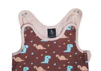 Adhigams Dino Doodle Baby Swaddles for Newborns | Carry Nest & Wearable Blanket | Cotton Baby Bedding for New Born & Infant | Unisex Baby Sleeping Bag | For 0 to 12 Months (Pack of 1) (BROWN) - 0-12 MONTH