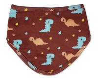 adhigams Dino Doodle Cotton Baby Neck Cloth Feeding Drool Bibs With Adjustable Snap Button Closure, Super Absorbent & Reusable, Soft, Comfortable & Lightweight Bandana, Bibs - 0-12 M