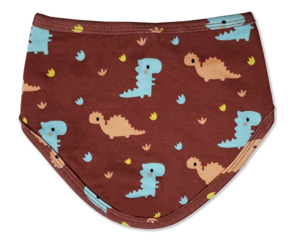 adhigams Dino Doodle Cotton Baby Neck Cloth Feeding Drool Bibs With Adjustable Snap Button Closure, Super Absorbent & Reusable, Soft, Comfortable & Lightweight Bandana, Bibs - 0-12 M