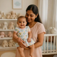 Adhigams Baby Elephant New Born Baby Unisex Rompers/Jumpsuit/Sleepsuit/Night Suits for Baby Boys & Girls, Infants, 100% Pure Cotton Suit (0-3/3-6/6-9/9-12/12-18 Months) (Pack of 1) (Pink) - 0-3 Months