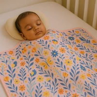 adhigams New Born Baby Sky Dancer Stylish Cotton Blanket for Baby boy and Girl | for 0 to 12 Months (Pack of 1) (Peach) - 0-12 M