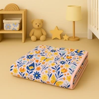adhigams New Born Baby Sky Dancer Stylish Cotton Blanket for Baby boy and Girl | for 0 to 12 Months (Pack of 1) (Peach) - 0-12 M