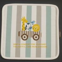 adhigams New Born Baby Jungle On Wheels Napkin | Cotton Baby Napkin for Baby boy and Girl (Pack of 2)