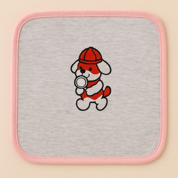 adhigams New Born Baby Bubbly Bear Cotton Napkin | Cotton Baby Napkin for Baby boy and Girl (Pack of 2) - 0-24 M