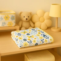 adhigams Adhigams Baby Blanket for Newborn – Super Soft Organic Cotton, Lightweight & Breathable Wrapper, Skin-Friendly Comforter for AC Room & All Season Sleeping ( Pack of 1) - 0-12 M
