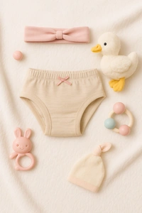 Adhigams New Born Baby Stylish Bloomers/Diaper Cover/Panties | Cotton Baby Under Garments for Baby boy and Girl (6-12, 12-18 Months) (Pack of 2) Multicolor