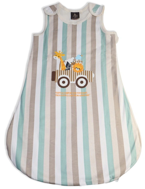 Adhigams Jungle on Wheels Baby Swaddles for Newborns | Carry Nest & Wearable Blanket | Cotton Baby Bedding for New Born & Infant | Unisex Baby Sleeping Bag | For 0 to 12 Months (Pack of 1) (White)