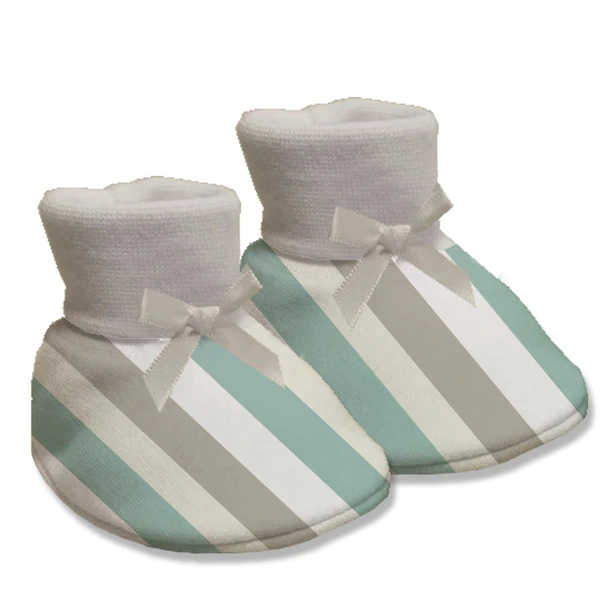 Adhigams Jungle On Wheels New Born Baby Stylish Cotton Booties for Baby boy and Girl | For 0 to 12 Months (Pack of 2) - 6-12 M