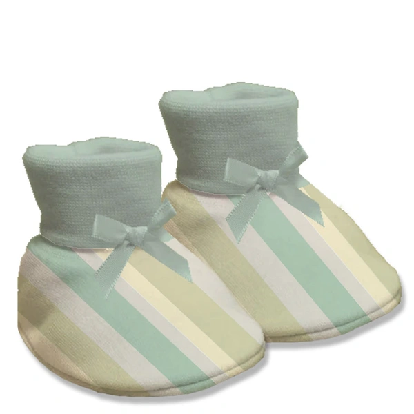 Adhigams Jungle On Wheels New Born Baby Stylish Cotton Booties for Baby boy and Girl | For 0 to 12 Months (Pack of 2) - 6-12 M