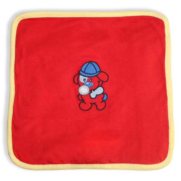 adhigams New Born Baby Bubbly Bear Cotton Napkin | Cotton Baby Napkin for Baby boy and Girl (Pack of 2) - 0-24 M