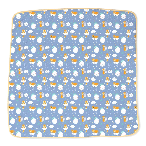 adhigams New Born Baby Cosmic Night Stylish Cotton Blanket for Baby boy and Girl | for 0 to 12 Months (Pack of 1) (Blue) - 0-12 M