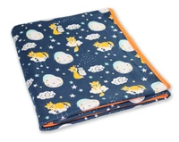 Adhigams New Born Baby Cosmic Night Stylish Cotton Hooded Blanket for Baby boy and Girl | for 0 to 12 Months (Pack of 1) (Dark Blue) - 0-12 M