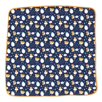 adhigams New Born Baby Cosmic Night Stylish Cotton Blanket for Baby boy and Girl | for 0 to 12 Months (Pack of 1) (Dark Blue) - 0-12 M
