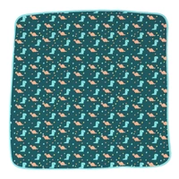 Adhigams New Born Baby Dino Doodle Stylish Cotton Blanket for Baby boy and Girl | for 0 to 12 Months (Pack of 1) (Green) - green